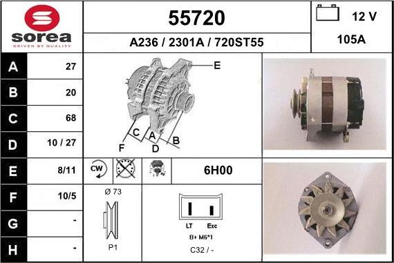 EAI 55720 - Ģenerators autodraugiem.lv