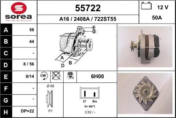 EAI 55722 - Ģenerators autodraugiem.lv