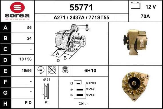EAI 55771 - Ģenerators autodraugiem.lv