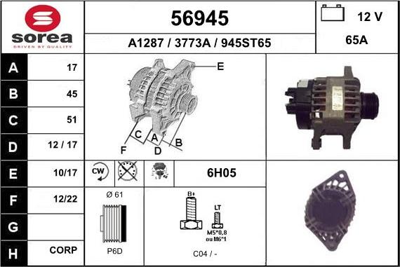 EAI 56945 - Ģenerators autodraugiem.lv