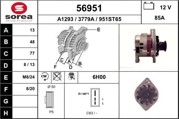 EAI 56951 - Ģenerators autodraugiem.lv