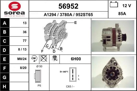 EAI 56952 - Ģenerators autodraugiem.lv