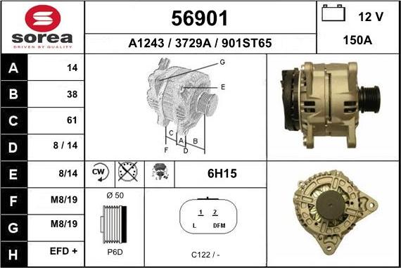 EAI 56901 - Ģenerators autodraugiem.lv
