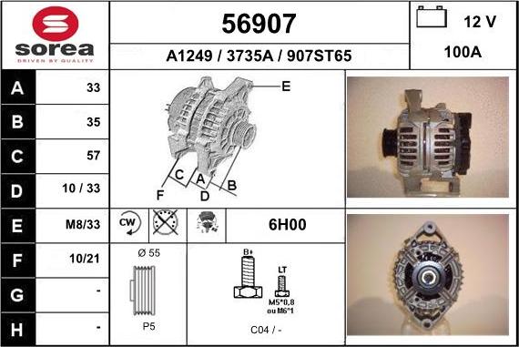 EAI 56907 - Ģenerators autodraugiem.lv