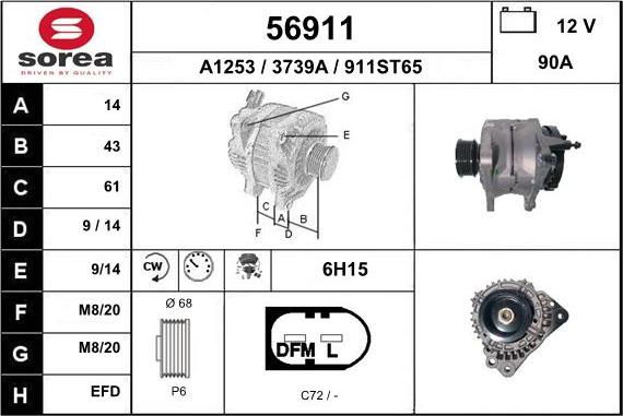 EAI 56911 - Ģenerators autodraugiem.lv