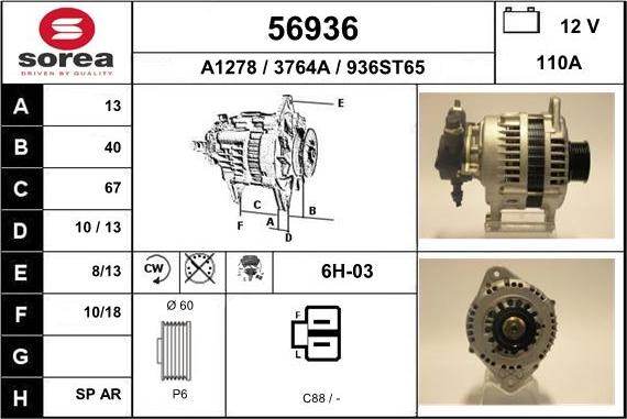 EAI 56936 - Ģenerators autodraugiem.lv