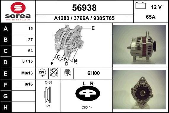 EAI 56938 - Ģenerators autodraugiem.lv