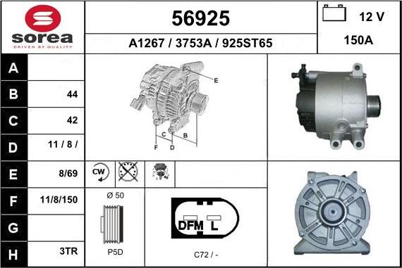 EAI 56925 - Ģenerators autodraugiem.lv