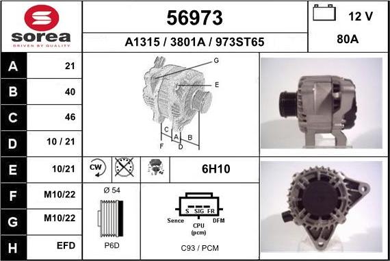EAI 56973 - Ģenerators autodraugiem.lv