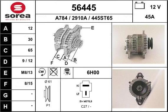 EAI 56445 - Ģenerators autodraugiem.lv