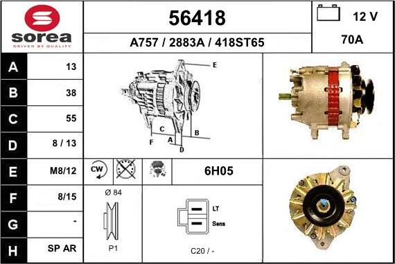 EAI 56418 - Ģenerators autodraugiem.lv