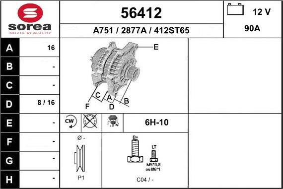 EAI 56412 - Ģenerators autodraugiem.lv