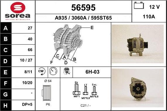 EAI 56595 - Ģenerators autodraugiem.lv