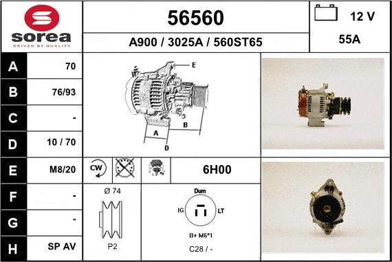EAI 56560 - Ģenerators autodraugiem.lv
