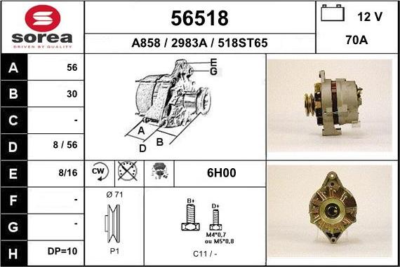 EAI 56518 - Ģenerators autodraugiem.lv