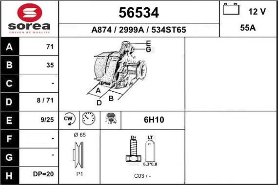 EAI 56534 - Ģenerators autodraugiem.lv