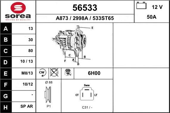 EAI 56533 - Ģenerators autodraugiem.lv