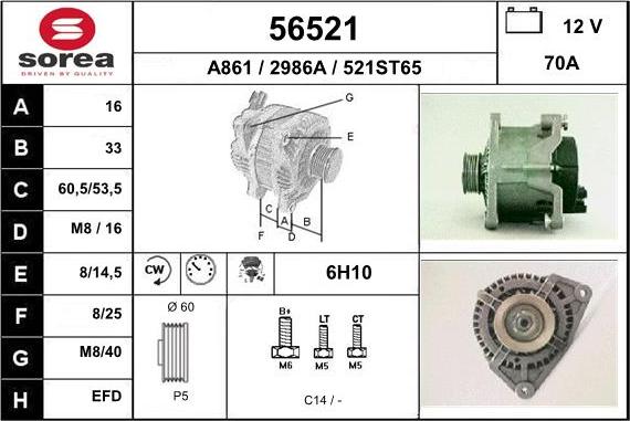 EAI 56521 - Ģenerators autodraugiem.lv