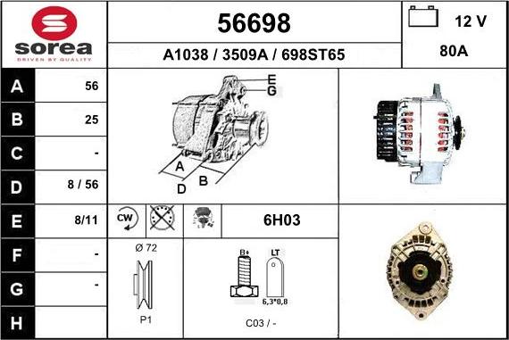 EAI 56698 - Ģenerators autodraugiem.lv