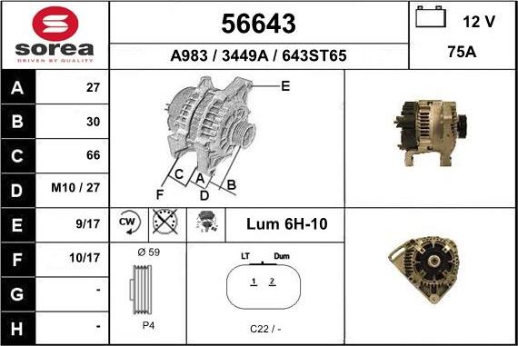 EAI 56643 - Ģenerators autodraugiem.lv