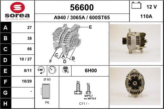 EAI 56600 - Ģenerators autodraugiem.lv