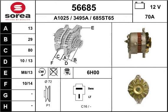 EAI 56685 - Ģenerators autodraugiem.lv