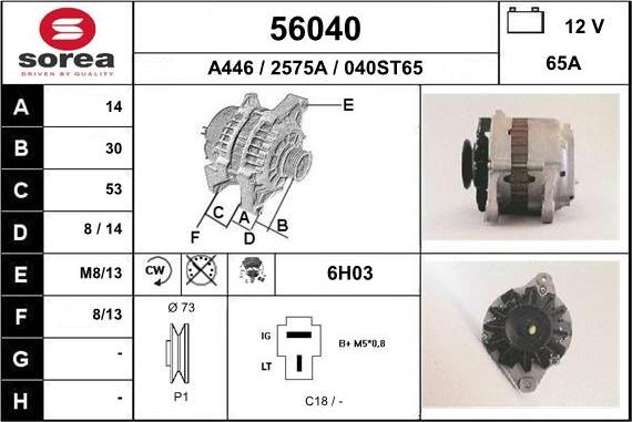 EAI 56040 - Ģenerators autodraugiem.lv