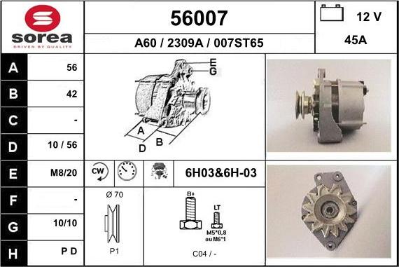 EAI 56007 - Ģenerators autodraugiem.lv