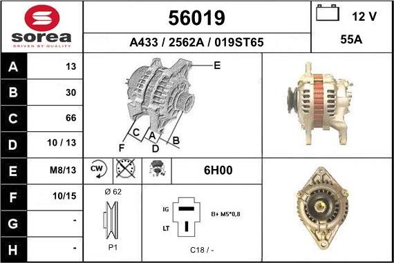 EAI 56019 - Ģenerators autodraugiem.lv