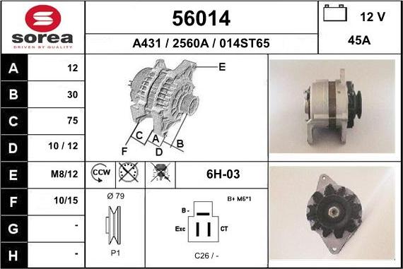EAI 56014 - Ģenerators autodraugiem.lv