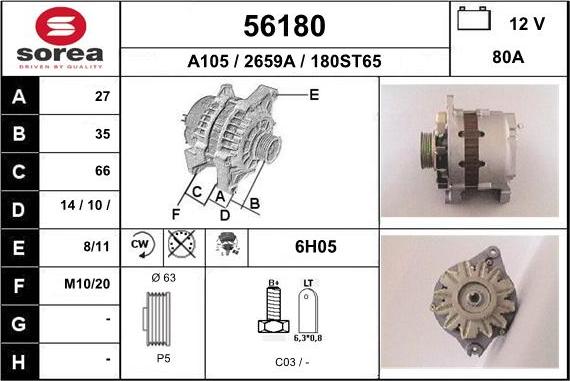 EAI 56180 - Ģenerators autodraugiem.lv