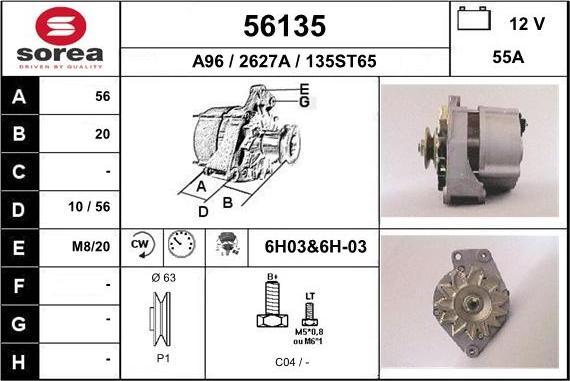 EAI 56135 - Ģenerators autodraugiem.lv