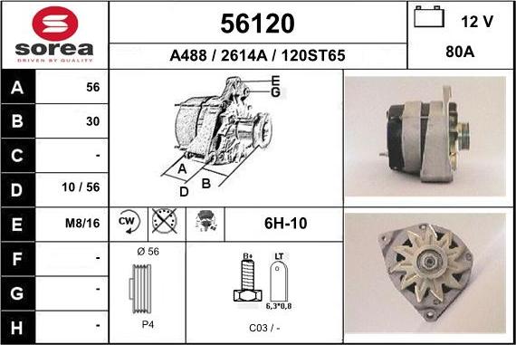 EAI 56120 - Ģenerators autodraugiem.lv