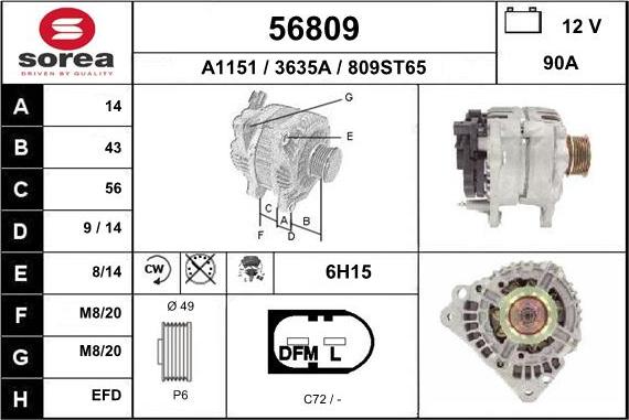 EAI 56809 - Ģenerators autodraugiem.lv