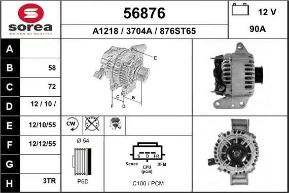 EAI 56876 - Ģenerators autodraugiem.lv