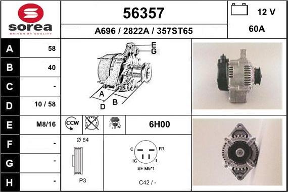 EAI 56357 - Ģenerators autodraugiem.lv