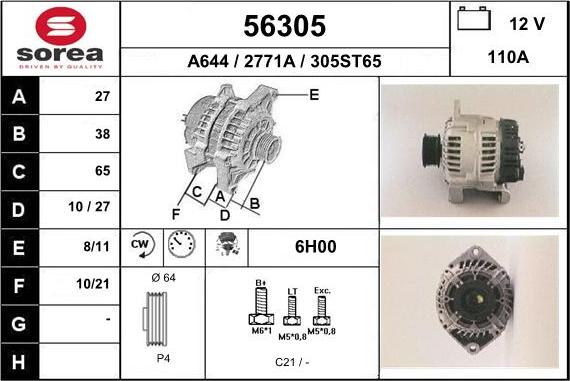 EAI 56305 - Ģenerators autodraugiem.lv