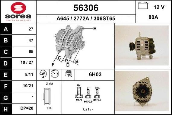 EAI 56306 - Ģenerators autodraugiem.lv
