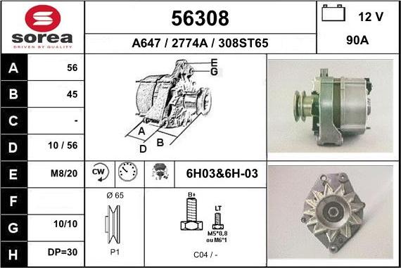 EAI 56308 - Ģenerators autodraugiem.lv