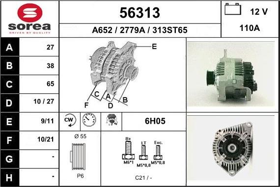 EAI 56313 - Ģenerators autodraugiem.lv