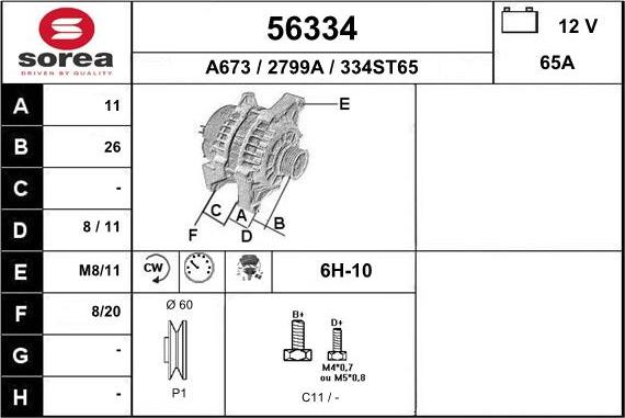 EAI 56334 - Ģenerators autodraugiem.lv