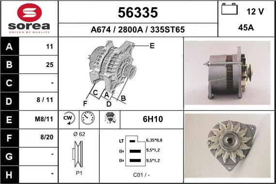 EAI 56335 - Ģenerators autodraugiem.lv