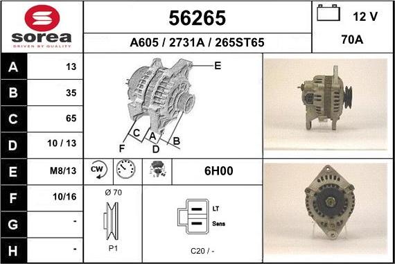 EAI 56265 - Ģenerators autodraugiem.lv