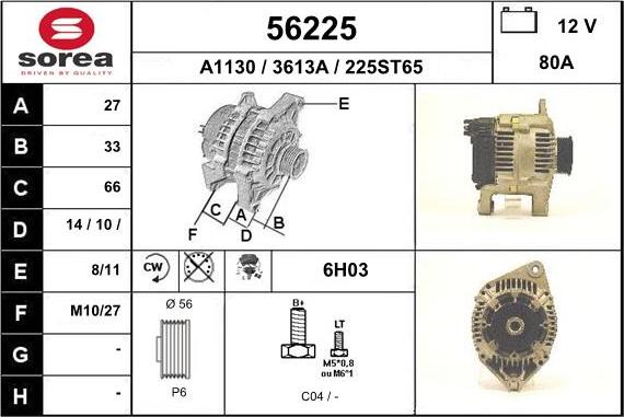 EAI 56225 - Ģenerators autodraugiem.lv