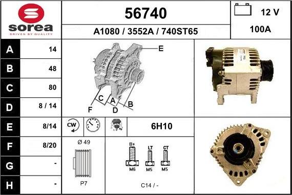 EAI 56740 - Ģenerators autodraugiem.lv