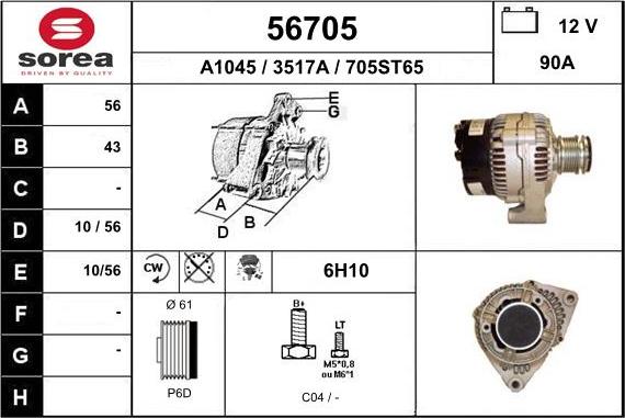 EAI 56705 - Ģenerators autodraugiem.lv