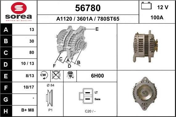 EAI 56780 - Ģenerators autodraugiem.lv