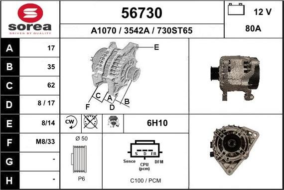 EAI 56730 - Ģenerators autodraugiem.lv