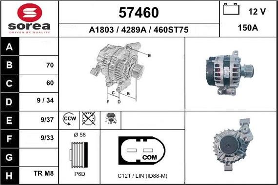 EAI 57460 - Ģenerators autodraugiem.lv