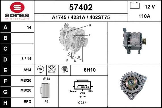 EAI 57402 - Ģenerators autodraugiem.lv